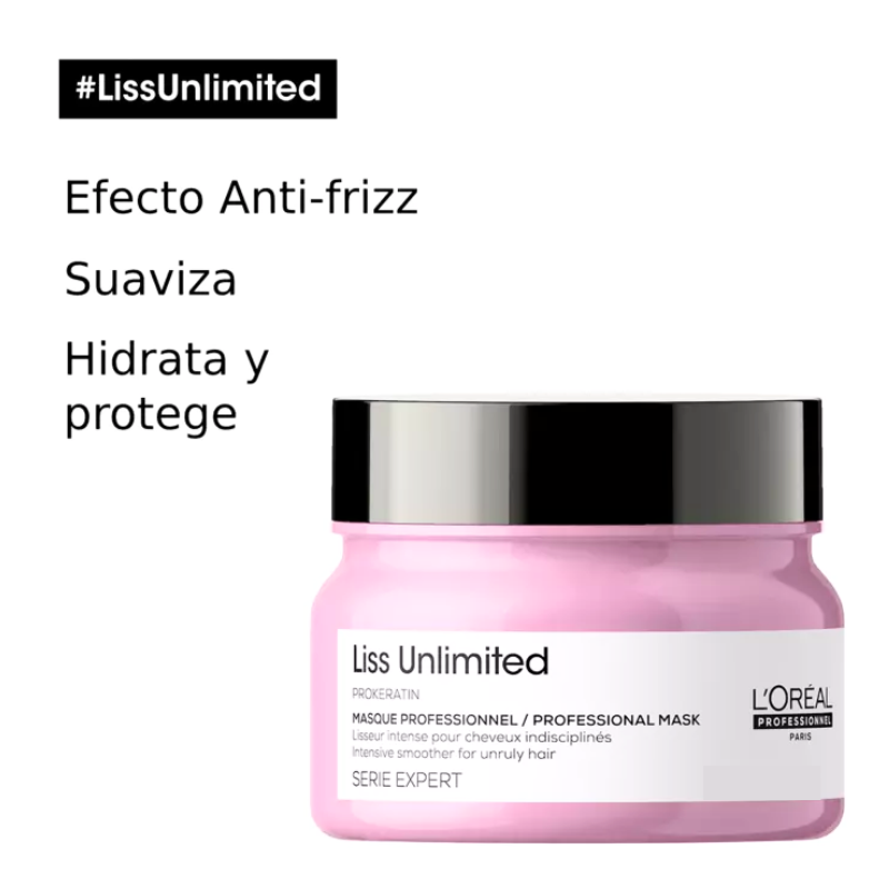 Mascarilla capilar Serie Expert Liss Unlimited - 500 ml