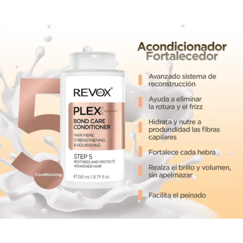 Plex Set Reconstrucción Capilar 5 Pasos | Shampoo + Acondicionador + Tratamiento Reparador