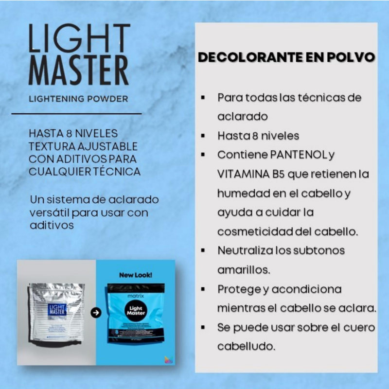 Decolorante Light Master - Hasta 8 niveles